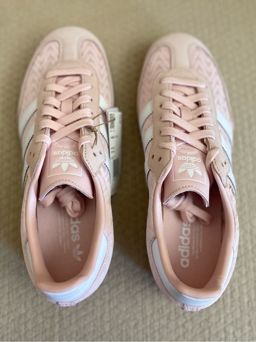 Size 8.5w - adidas Samba OG W Sand Pink IH3977 Women’s BRAND NEW - Picture 3 of 10